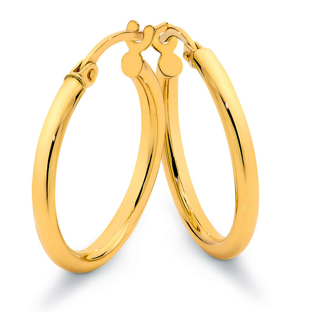 Hoop Earrings with Tricolor Balls 18K Gold – ZNZ Jewelry Affordagold