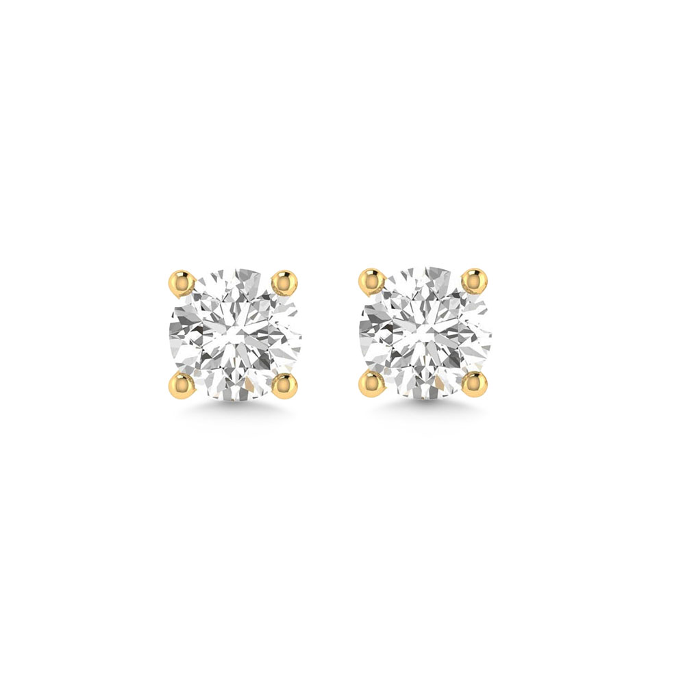 0.25ct Diamond Stud Earrings in 9k Yellow Gold - Crown Family Jewellers