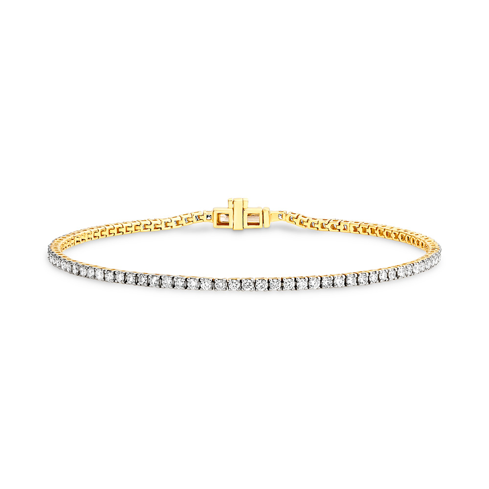 9k Gold Tennis Bracelet with 2.00ct TDW - Crown Family Jewellers