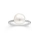 18k White Gold South Sea Pearl & Diamond Ring