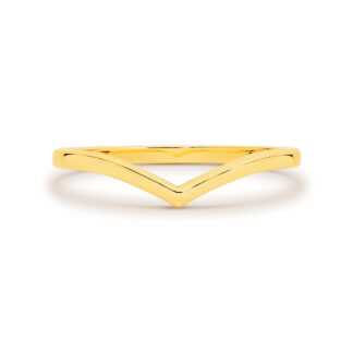9k Yellow Gold Wishbone Ring